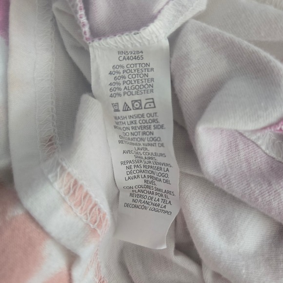 The Childrens Place Girls Pink Peach Tie Dye Sleeveless Shoulder Tie Dress 4T - Picture 5 of 5